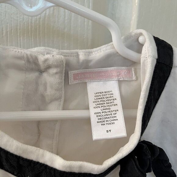 Janie and Jack Holiday Portrait Ivory Tiered Pleated Tulle Dress Girls Size 5T - Picture 7 of 10